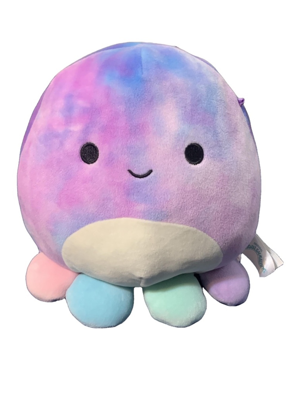 Squishmallows Kellytoy Mary The Octopus Purple Tie Dye Pastel Colorway 8" Plush